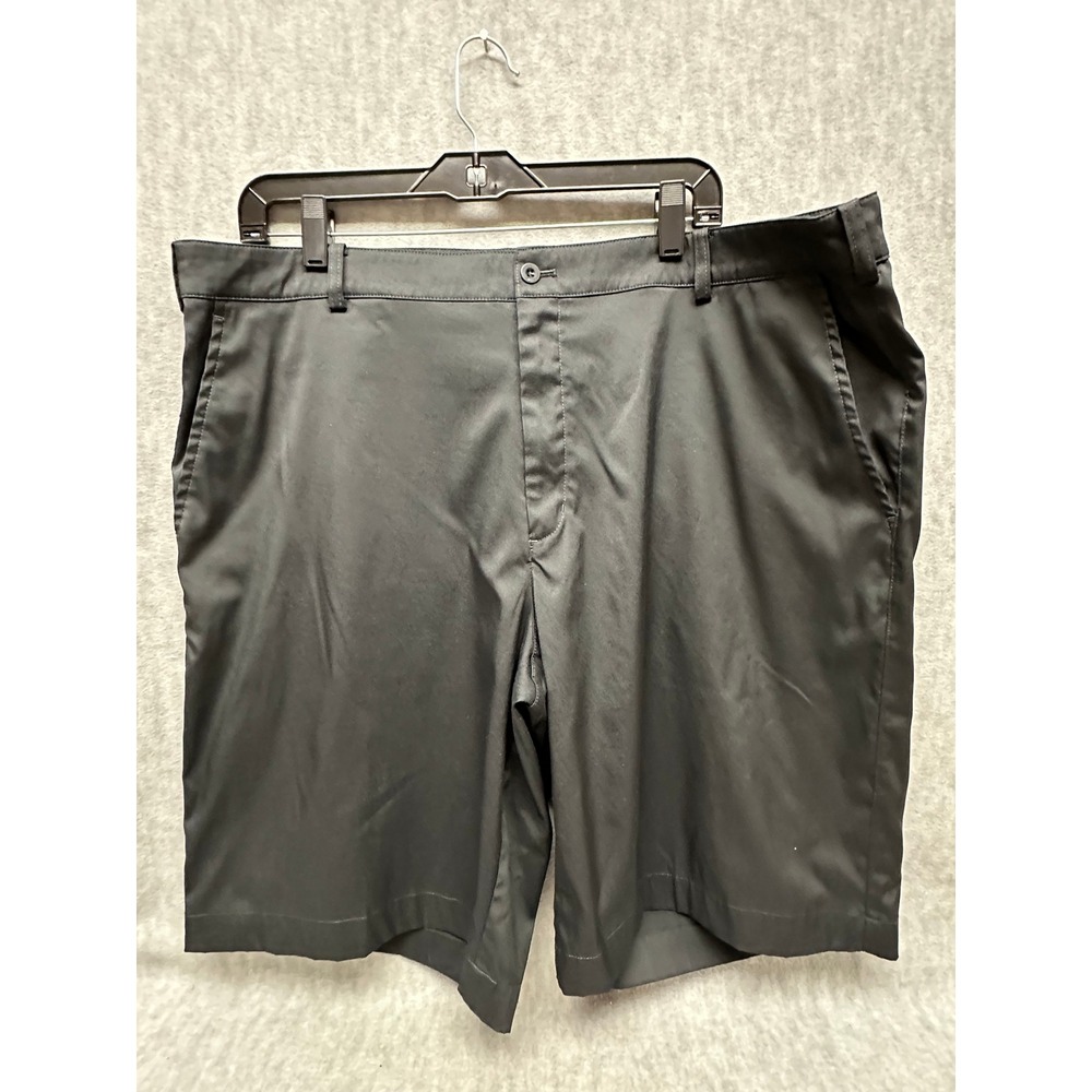 Nike Golf Shorts Mens Sz 40 Black Dri-FIT Flat Front Performance Stretch